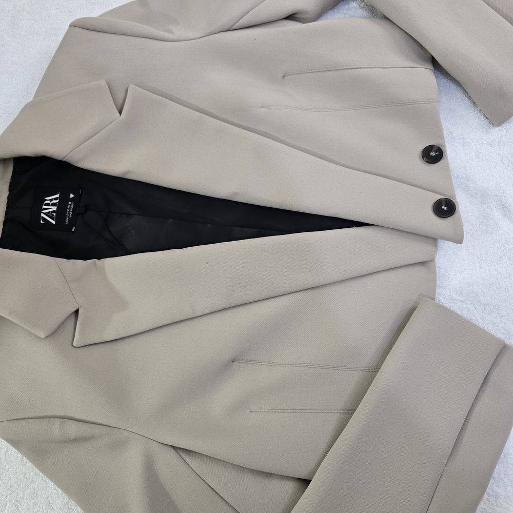 Zara Cropped Blazer Jacket - Picture 5 of 7